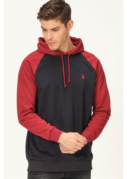 V4005 Dewberry Erkek Sweatshirt-Lacivert- Bordo