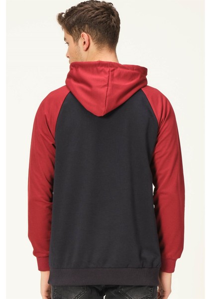 V4005 Dewberry Erkek Sweatshirt-Lacivert- Bordo fiyatları