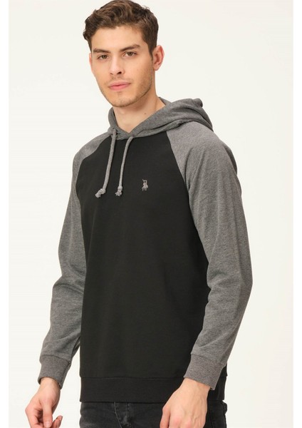 V4005 Dewberry Erkek Sweatshirt-Siyah-Antrasit fırsatları