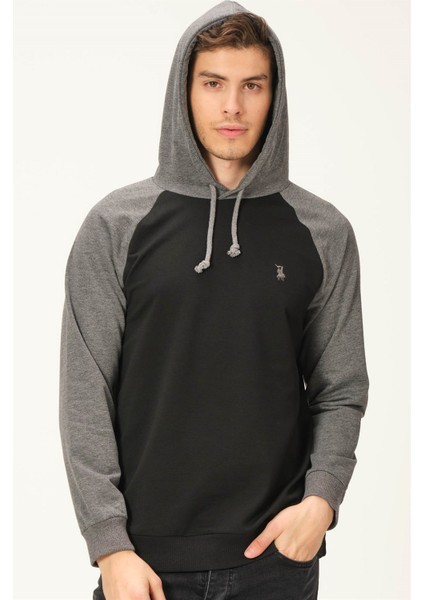 V4005 Dewberry Erkek Sweatshirt-Siyah-Antrasit indirimleri