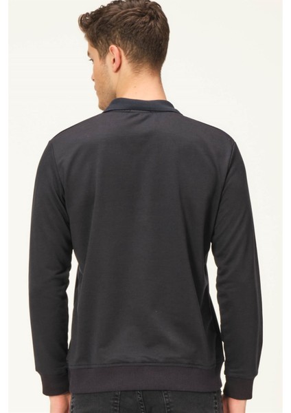 V4007 Dewberry Erkek Sweatshirt-Lacivert