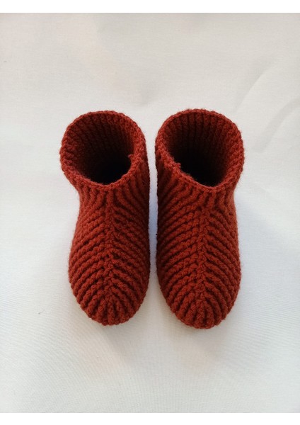 Handmade El Örgüsü Kadın Tarçın Ev Botu modelleri