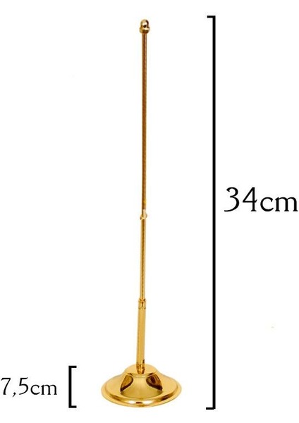 Masaüstü Içişleri Bakanlığı Bayrağı + Pirinç Direk Masa Bayrak Seti fiyatları