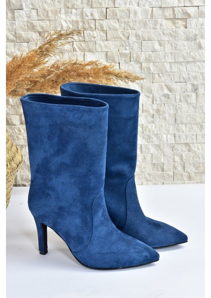 Süet Ince Topuklu Kadın Bot L404891302 indirimleri