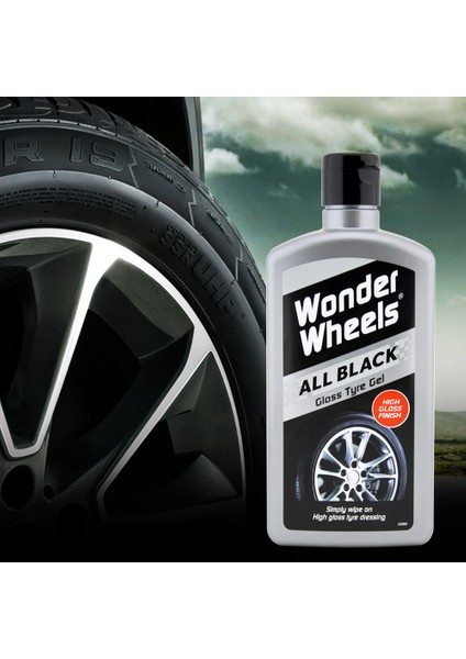 Wonder Wheels Black Gloss Tyre Dressing Lastik Bakım Jeli 500 ml