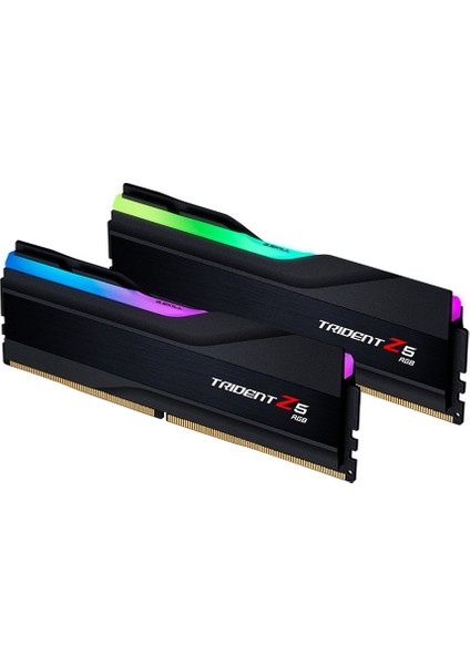 Trident Z5 Rgb Siyah Ddr5 6000MHZ CL36 32GB (2X16GB) Dual (36-36-36-76) 1.3V (F5-6000U3636E16GX2-TZ5RK) Ram