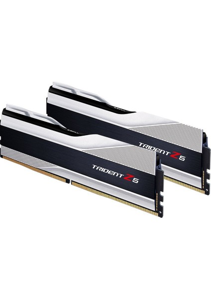 Trident Z5 Gümüş Ddr5 6000MHZ CL40 32GB (2X16GB) Dual (40-40-40-76) 1.3V (F5-6000U4040E16GX2-TZ5S) Ram