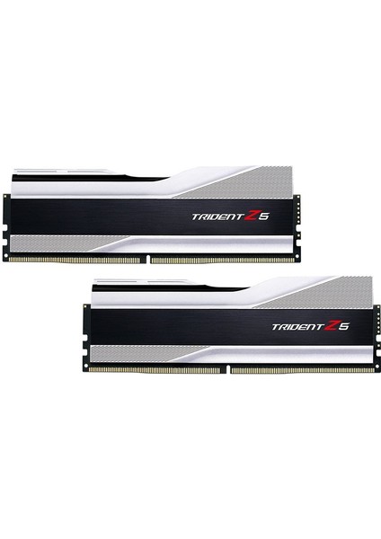 Trident Z5 Gümüş Ddr5 6000MHZ CL40 32GB (2X16GB) Dual (40-40-40-76) 1.3V (F5-6000U4040E16GX2-TZ5S) Ram