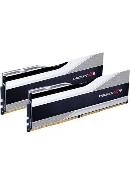 Trident Z5 Gümüş Ddr5 6000MHZ CL40 32GB (2X16GB) Dual (40-40-40-76) 1.3V (F5-6000U4040E16GX2-TZ5S) Ram