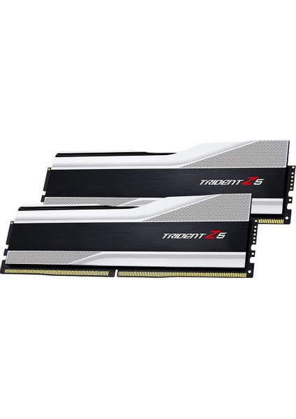 Trident Z5 Gümüş Ddr5 6000MHZ CL40 32GB (2X16GB) Dual (40-40-40-76) 1.3V (F5-6000U4040E16GX2-TZ5S) Ram