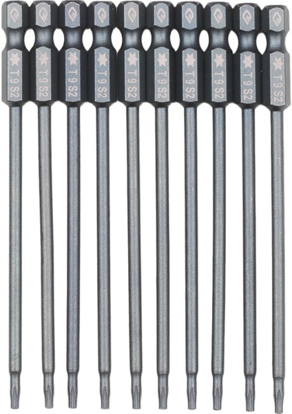 10 Parçalı Güvenlik Torx Bit Seti 1/4 Inç Sürücü Kurcalamaya T9 (Yurt Dışından)