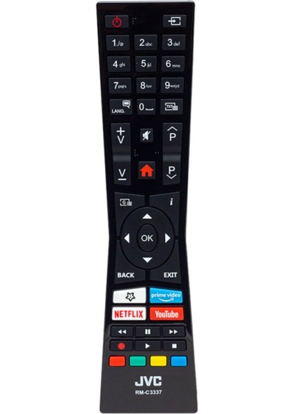 Vestel Rc A2 43100P RM-C3337 Uyumlu Video Tuşlu LCD LED Tv Kumandası Jvc Rm C3337