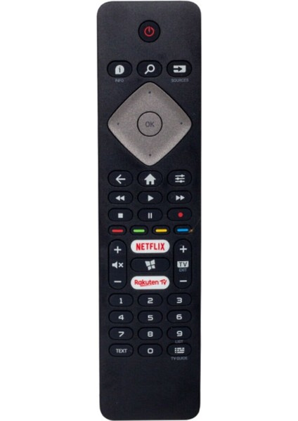 Netflıx-Rakuten Tv Tuşlu BRC0884301-01 LED Tv Kumandası Philps-22