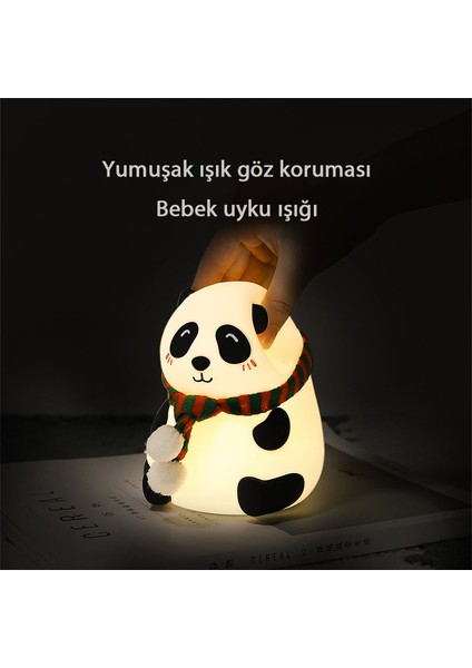 1.5W  Silikon Panda Figürlü Gece Lambası (Yurt Dışından)