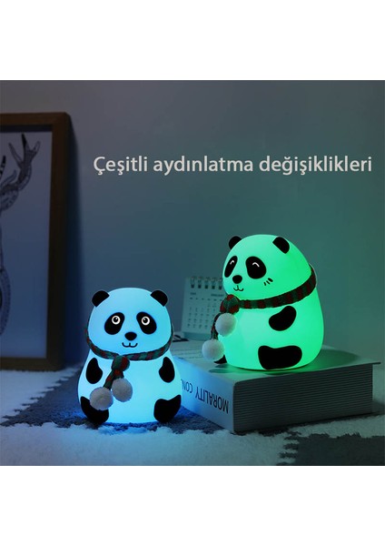 1.5W  Silikon Panda Figürlü Gece Lambası (Yurt Dışından)