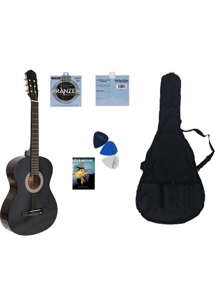 Nano Müzik Klasik Gitar Seti 4/4 Tam Boy Klasik Gitar Set (Yedek Tel - Kılıf - Kitap)