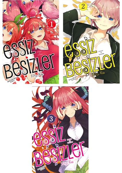 Eşsiz Beşizler 1-2-3. Ciltler Manga Seti - Negi Haruba