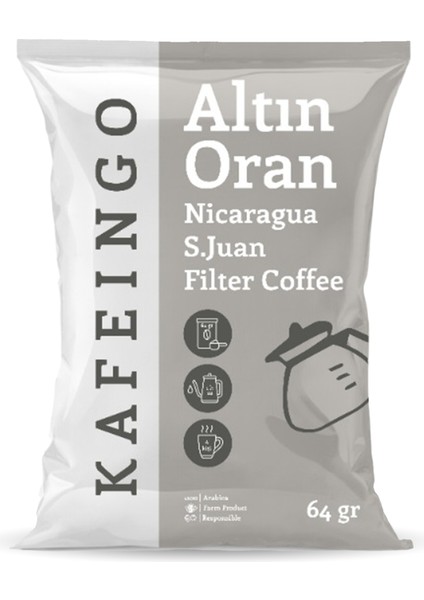 Altın Oran Filtre Kahve - Nicaragua S. Juan 64 gr