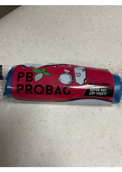 Pb Probag Ekonomik Büyükboy Çöp Poşeti 65 x 80 cm Mavi 10'lu 5