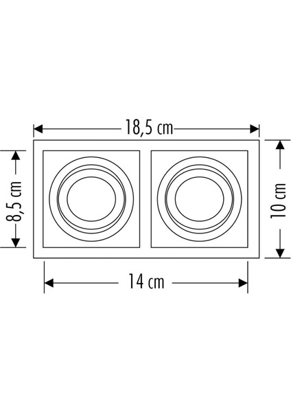 CT-5019 Pars Spot (2’li Siyah Kasa) 2x7 Boş Kasa fırsatları