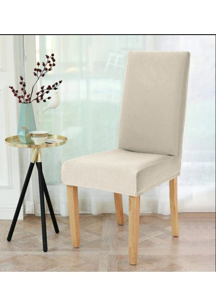 Elgeyar likrali Sandalye Örtüsü, Sandalye Kılıfı, Lastikli ,standart (1 Paket 6 Adet)