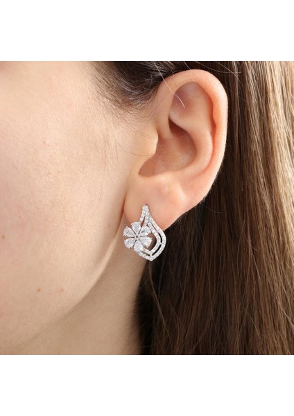 Effective Diamond Damla Serenatı Gümüş Küpe