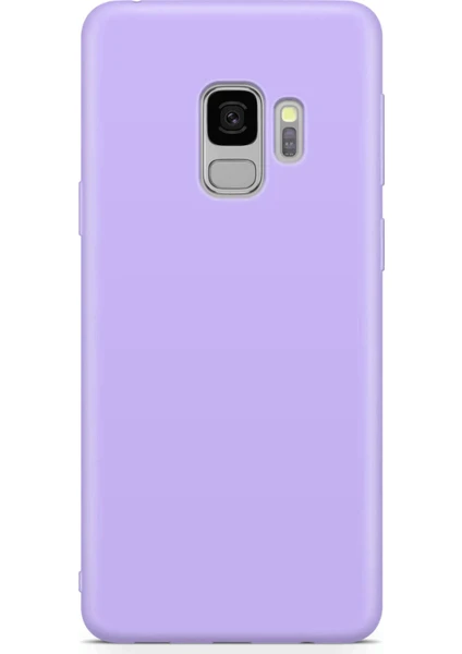 Samsung Galaxy S9 Lila Silikon Rubber Kılıf Arka Kapak