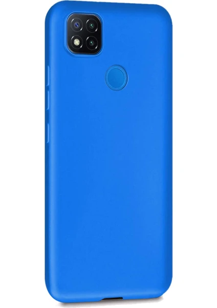 Xiaomi Redmi 9c Mavi Silikon Rubber Kılıf Arka Kapak