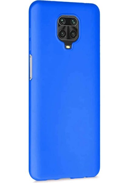 Xiaomi Redmi Note 9 Pro Mavi Silikon Rubber Kılıf Arka Kapak