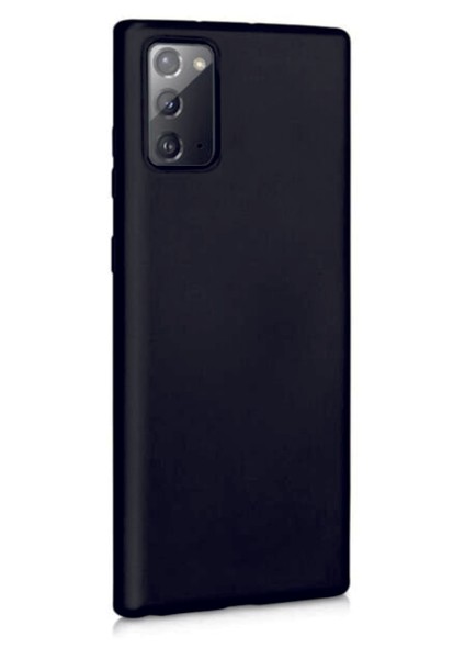 Samsung Galaxy Note 20 Siyah Silikon Rubber Kılıf Arka Kapak