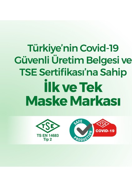 Evony Elastik Kulaklı 3 Katlı Cerrahi Maske 250 Adet