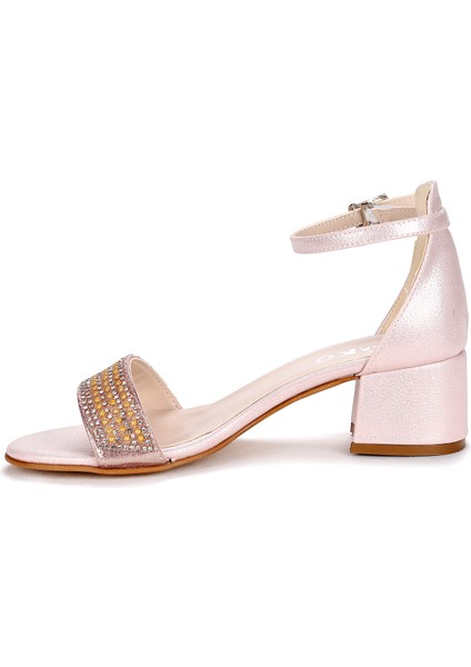 Kiko 761 Vakko Günlük Kız Çocuk 3 cm Topuk Sandalet Ayakkabı Pudra indirimleri