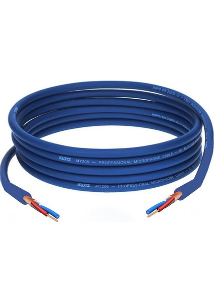 Klotz MY206 Alman Yapımı Balanslı Tam Bakır Stereo Siyah Sinyal Kablosu 30 Metre