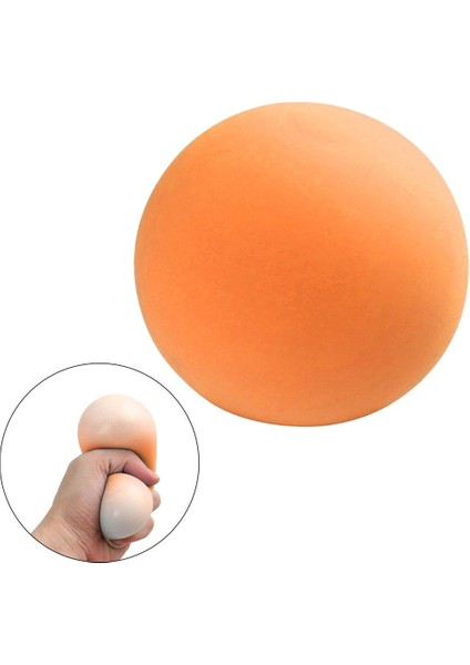 El Fidget Topu Stres Rahatlatıcı Eva Topu Sıkma Duyusal Oyuncak 6 cm Turuncu(Yurt Dışından)
