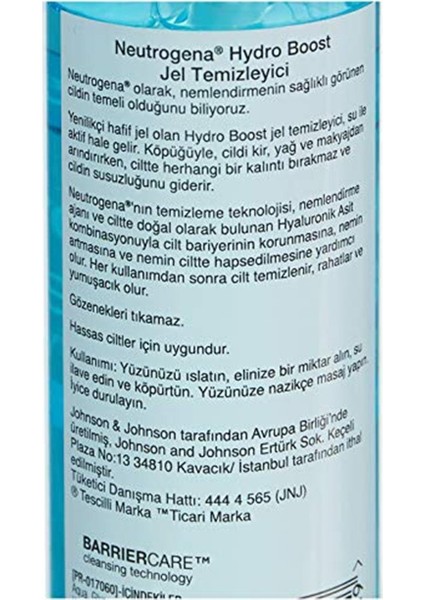 Hydro Boost Water Gel Temizleyici, 200 mlYüz Temizleyici