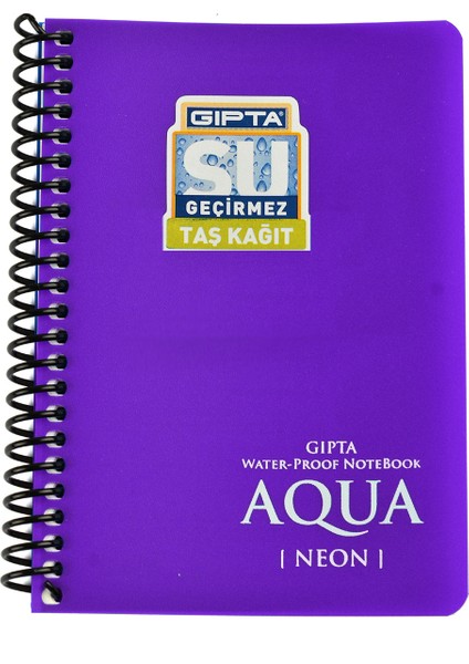 Taş Kağıt Defter (Su Geçirmeyen Defter) Mor