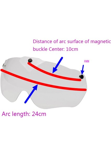 Strade Store 4 Parça Bisiklet Kask Göz Lens Triatlon Yol Dağ Bisikleti Kask Lens (Yurt Dışından)