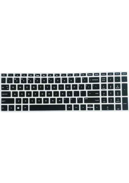 2'li Yüksek Görünmez Klavye Koruyucu Cilt Kapağı Hp 15.6 "bf Laptop Siyah (Yurt Dışından)