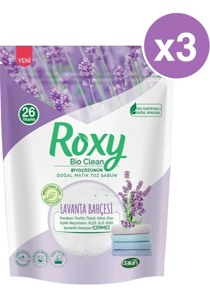 Roxy Matik Bio Clean Lavanta 800 gr X3