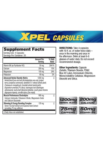 Xpel Maximum Strength Diuretic Water Pills, For Water Retention Relief, Weight Loss Support 80 Capsul.(Adınıza Faturalı Resmi Orj Amerikan Ürünü) modelleri