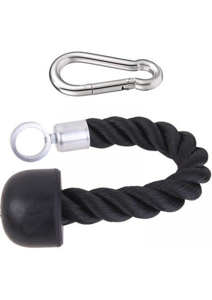 2x Triceps Halat Tek Kavrama Kasnak Kablo Eki Aşağı Çekin Lat Kolu Siyah Çekin (Yurt Dışından)