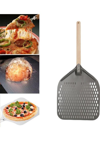 Alüminyum Alaşım Pizza Tornalama Peel Metal Küçük Mutfak Tedarik Gri indirimleri