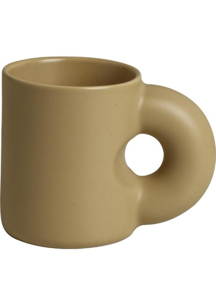 380ml Seramik Kahve Fincanı - Kahverengi (Yurt Dışından) fiyatları