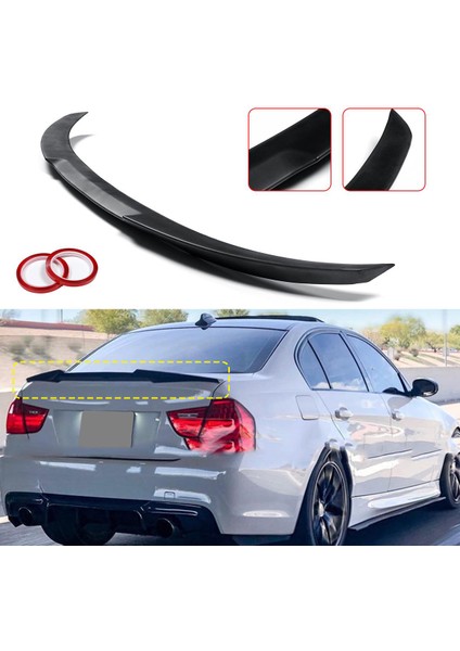 Bmw E90 3 Serisi M4 Yarasa Spoiler Piona Black 2005 - 2011