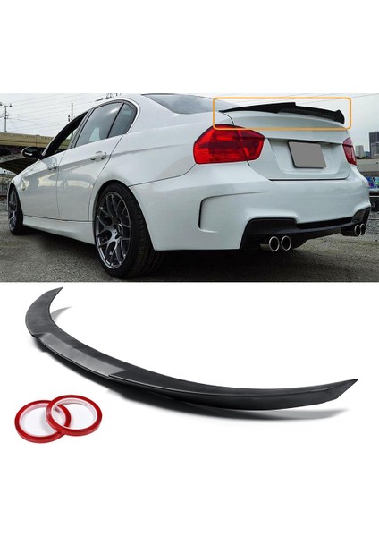 Bmw E90 3 Serisi M4 Yarasa Spoiler Piona Black 2005 - 2011