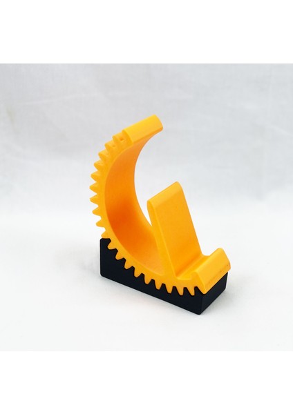 Dişli Tasarımlı Ayarlanabilir Telefon ve Tablet Standı - Turuncu / Siyah fiyatları