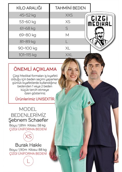 Erkek Klasik Yaka Doktor Önlüğü Hemşire Eczacı Öğretmen Labaratuvar - Alpaka Kumaş