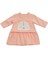 Kız Bebek Tavşan Kabartmalı Pembe Elbise AC22373 1
