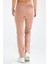 Pudra Regular Fit Düz Dalgıç Kumaş Çıt Çıtlı Düz Paça Kadın Eşofman Altı - SD0713 5