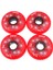 4 Parça Inline Rulo Hokeyi Spor Paten Değiştirme Tekerlek 84A 72MM Kırmızı (Yurt Dışından) 2